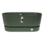 greenville pflanzgefäß 80cm rollen leaf green